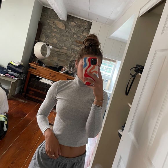 Mock Neck Soft Knit Long--Sleeve - Picture 2 of 7